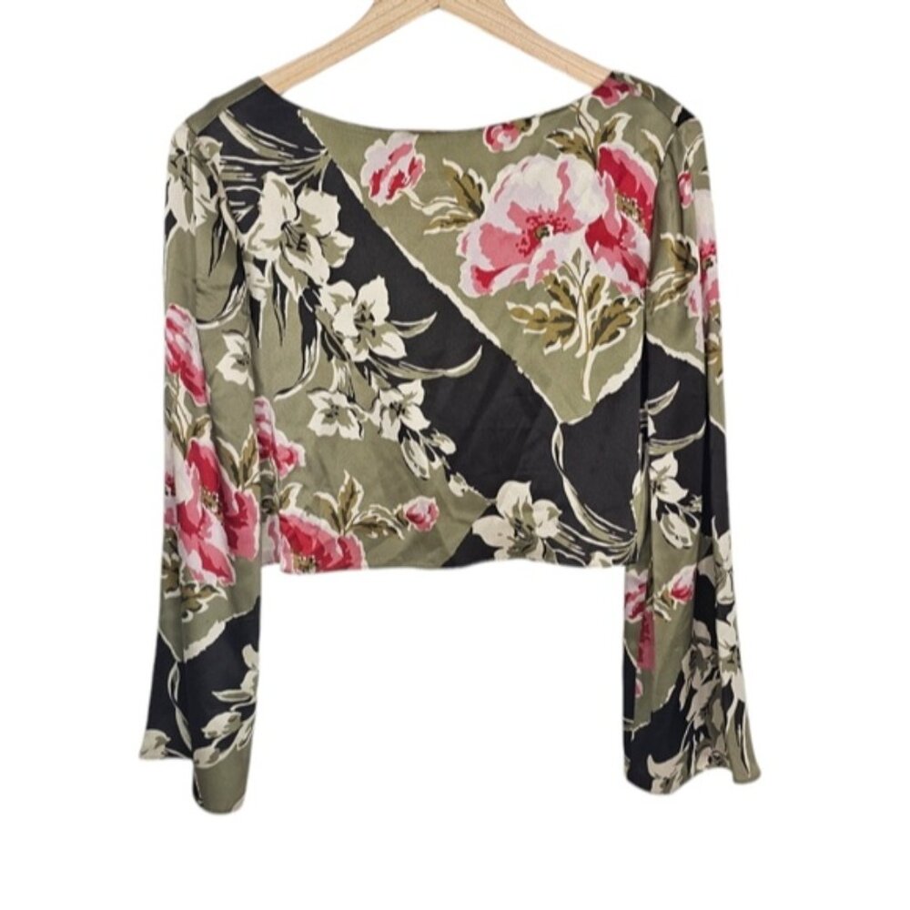 Reformation Anaya Floral Silk Two Peice Skirt Set Size 2 - Picture 2 of 13